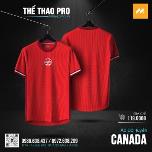 Áo Bóng Đá Đội Tuyển Canada Copa America 2024 Sân Nhà