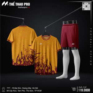 Áo Bóng Đá Không Logo TTP-Victoria (TTP-03) Màu Cam Nhạt