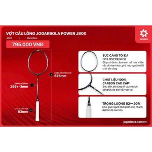 Vợt Cầu Lông Jogarbola Power Đen Xanh