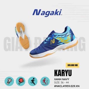 Giày Cầu Lông Nagaki Karyu Xanh Navy