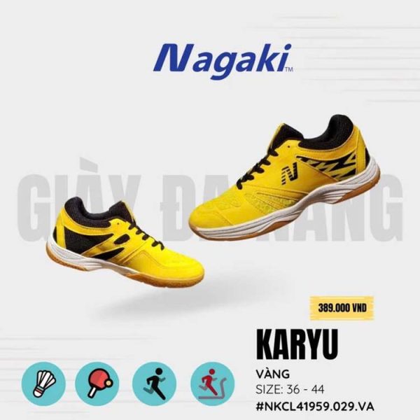 Giày Cầu Lông Nagaki Karyu Vàng