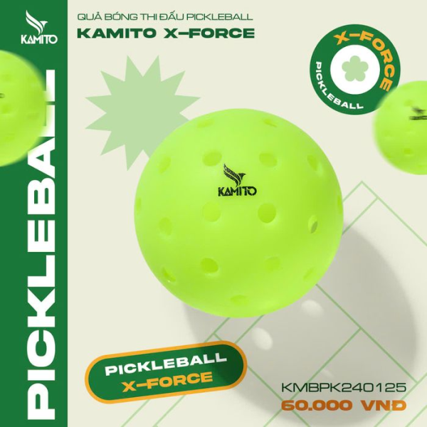 Quả Bóng Pickleball Thi Đấu Kamito 40L