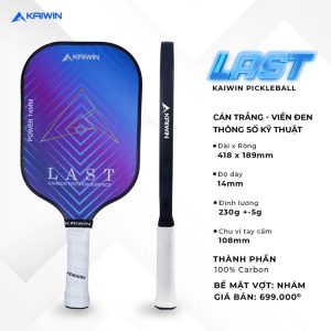 Vợt Pickleball Kaiwin Last Đen Xanh