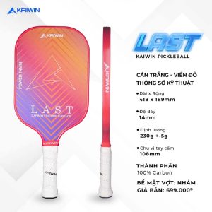 Vợt Pickleball Kaiwin Last Đỏ Cam